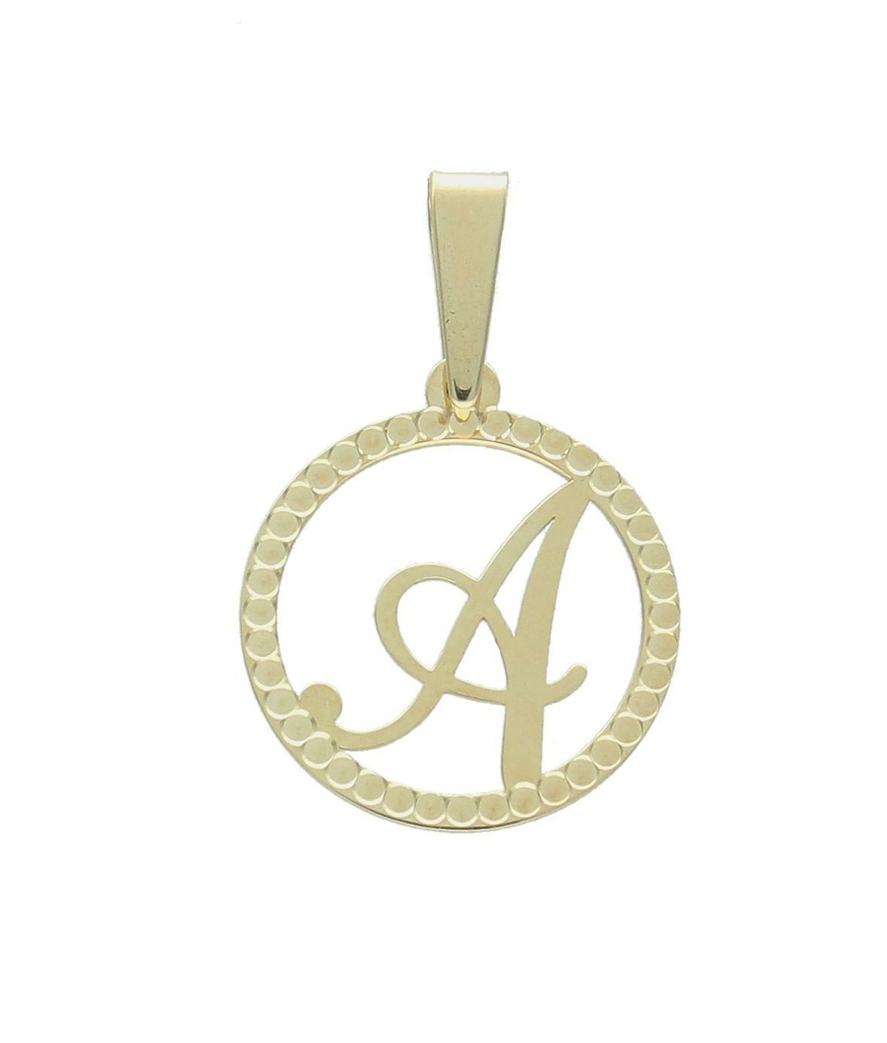 Zawieszka złota literka A próba 585, ZA 5631A 585 edyna w swoim rodzaju złota zawieszka z literką A. Wisiorek został wykonany z najwyższej jakości złota próby 585..jpg